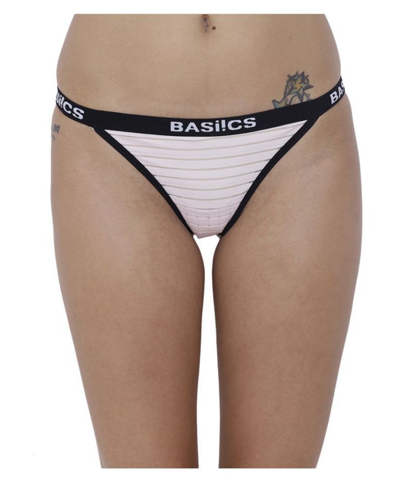     			BASIICS by La Intimo Polyester Thongs