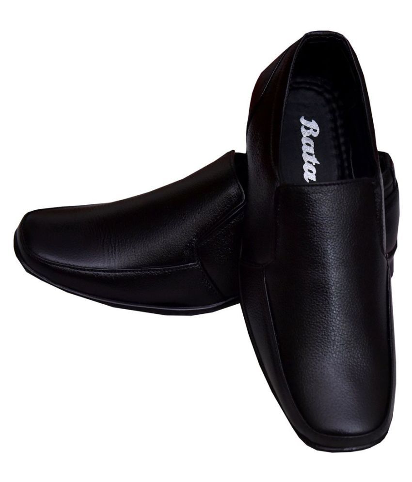 Bata Office Genuine Leather Black Formal Shoes Price in India- Buy Bata ...