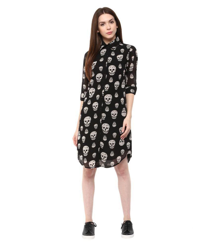 georgette black shirt