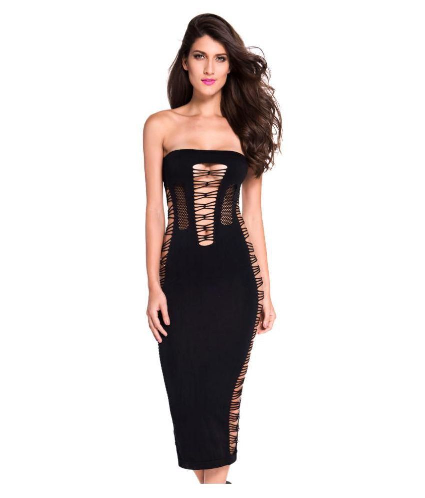 nylon bodycon dress