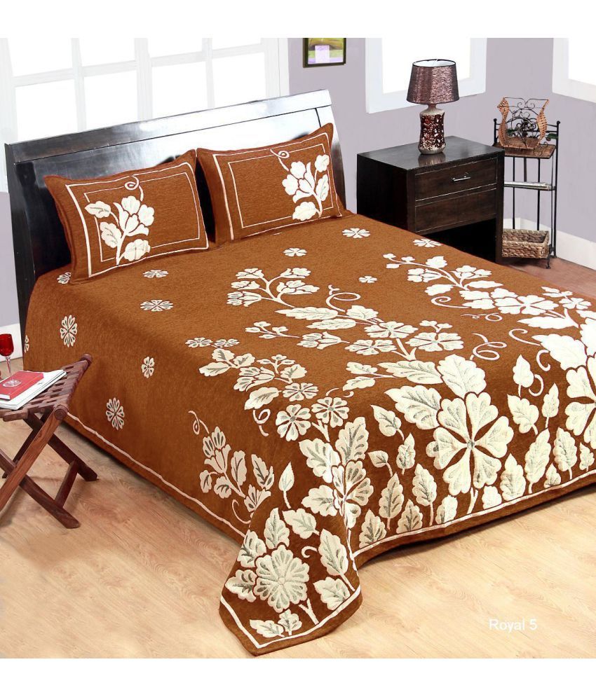 REDSILK Velvet Double Bedsheet with 2 Pillow Covers Buy REDSILK