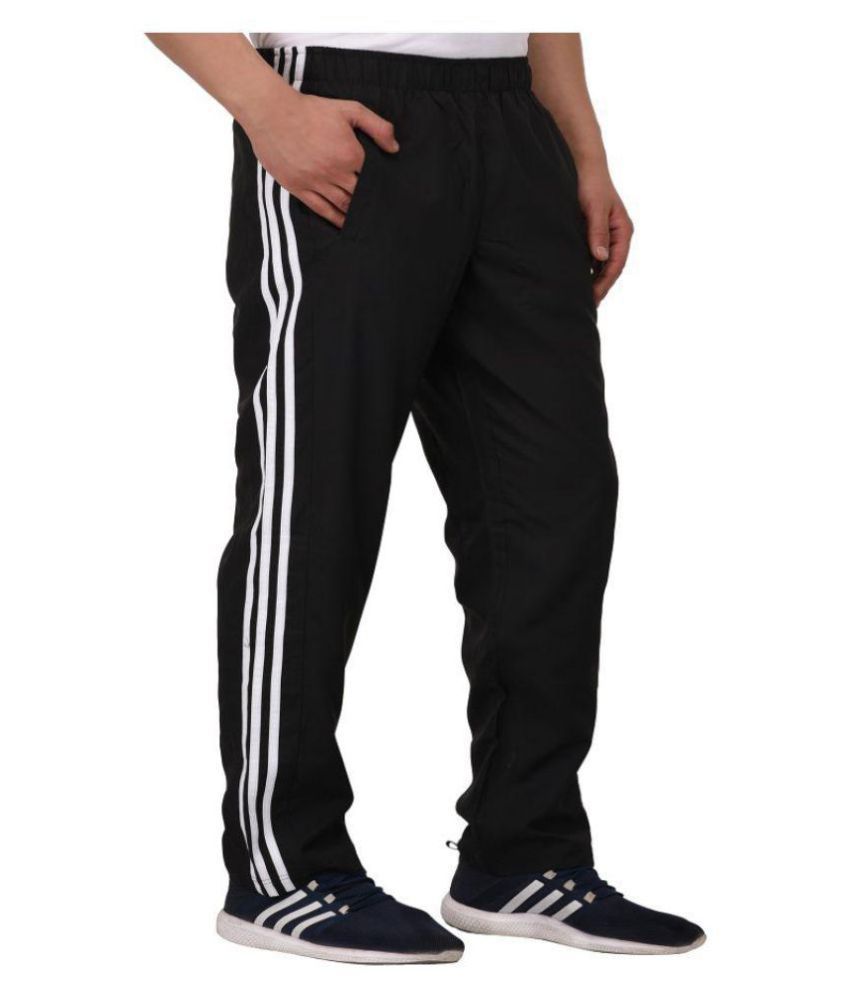 Adidas Black Polyester Trackpants - Buy Adidas Black Polyester ...