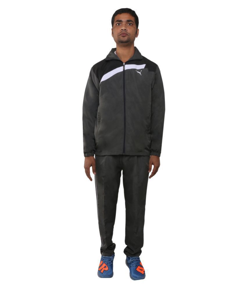 grey puma tracksuit junior