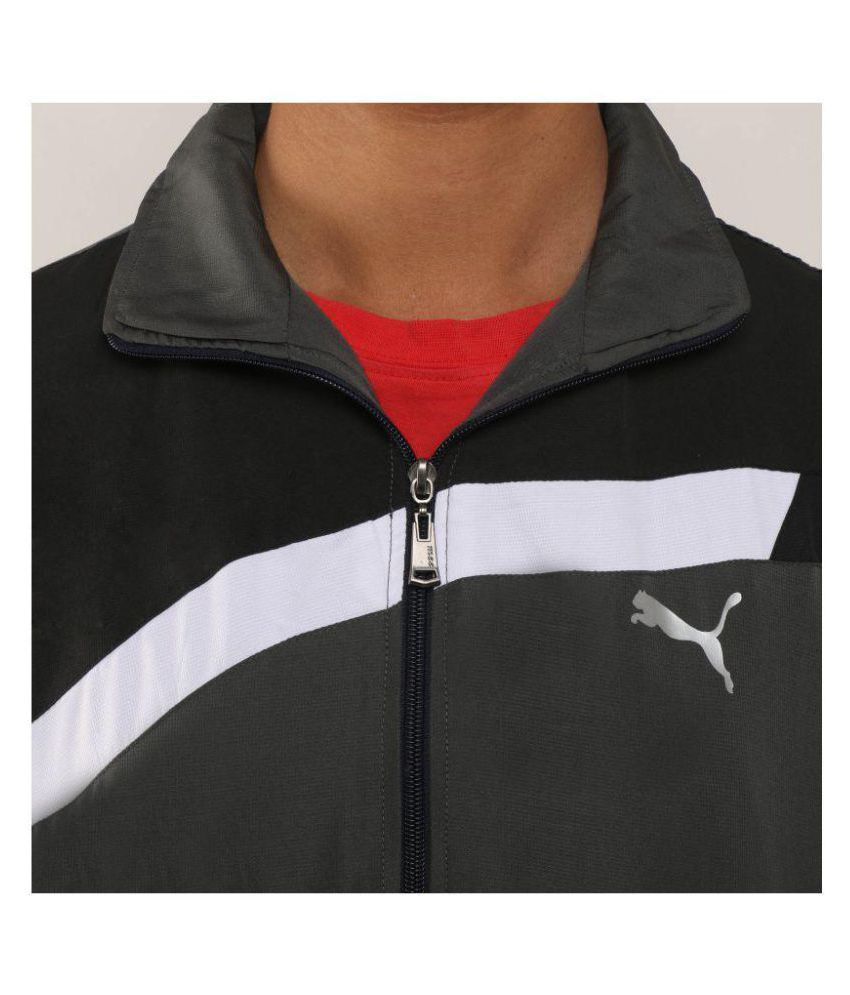 puma grey fleece tracksuit