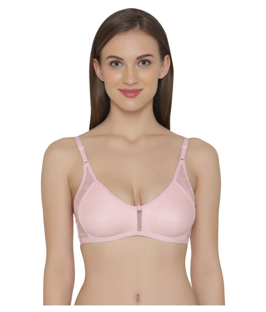     			Clovia Poly Cotton T-Shirt Bra - Pink