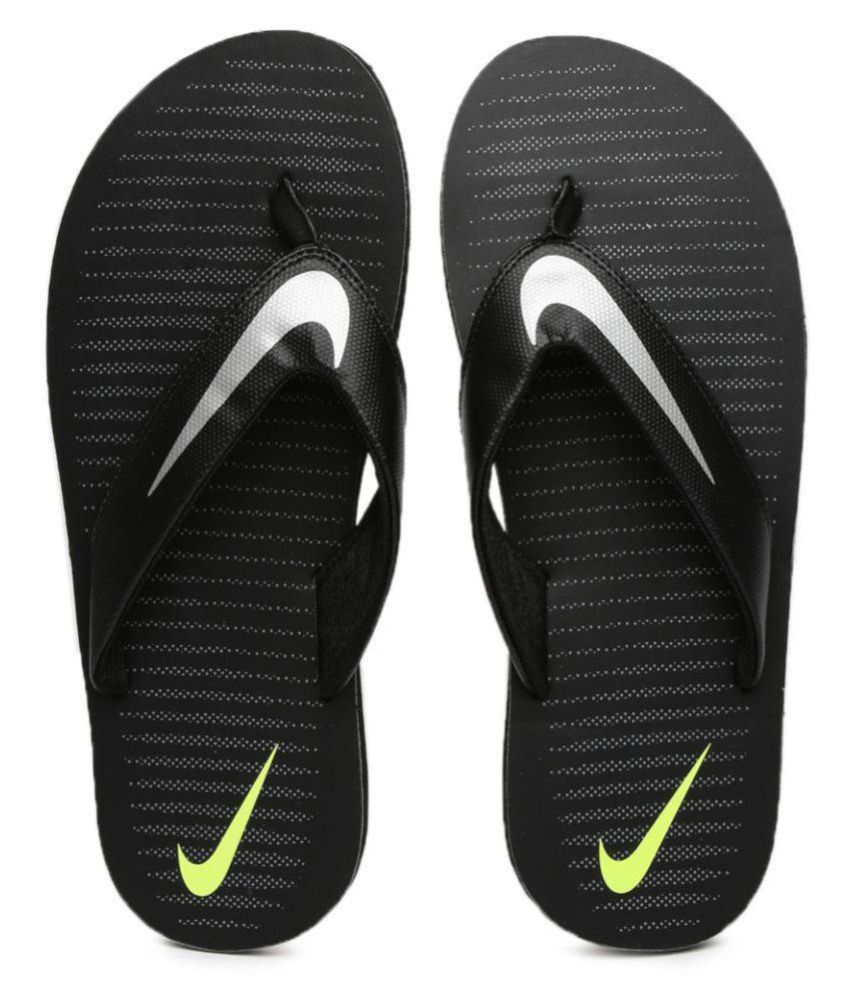 nike black thong flip flop