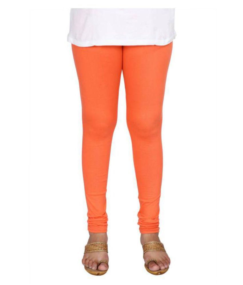     			Jayshree - Orange Cotton Girls Leggings ( )