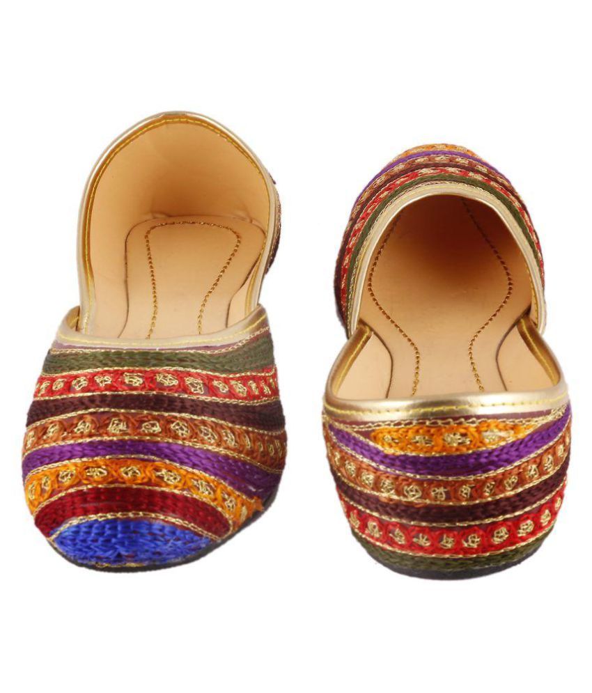 RAJASTHANI JUTI Multi Color Ethnic Footwear Price in India- Buy ...