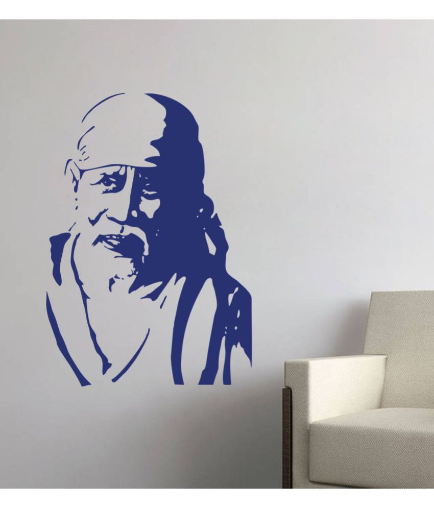    			Decor Villa Sai Baba Face Religious & Inspirational Religious & Inspirational PVC Sticker