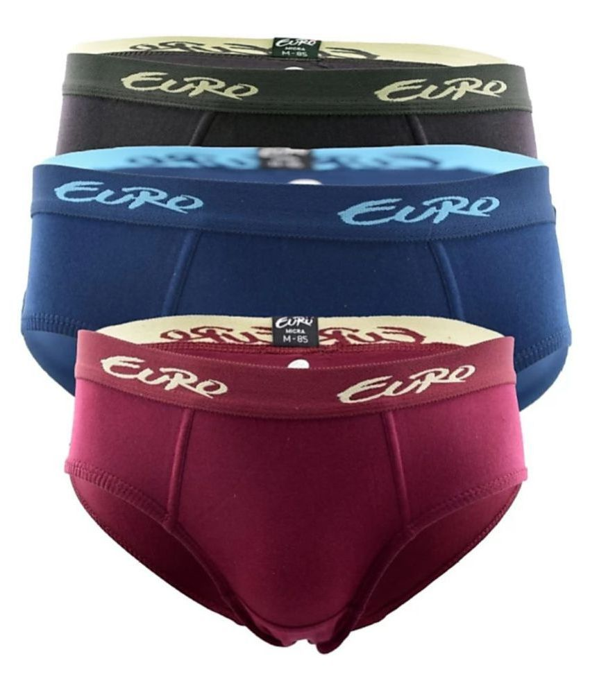 Euro Multi Brief Pack of 3 - Buy Euro Multi Brief Pack of 3 Online at