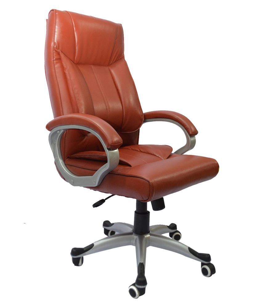 Office Chair in Tan Leatherette - Buy Office Chair in Tan Leatherette