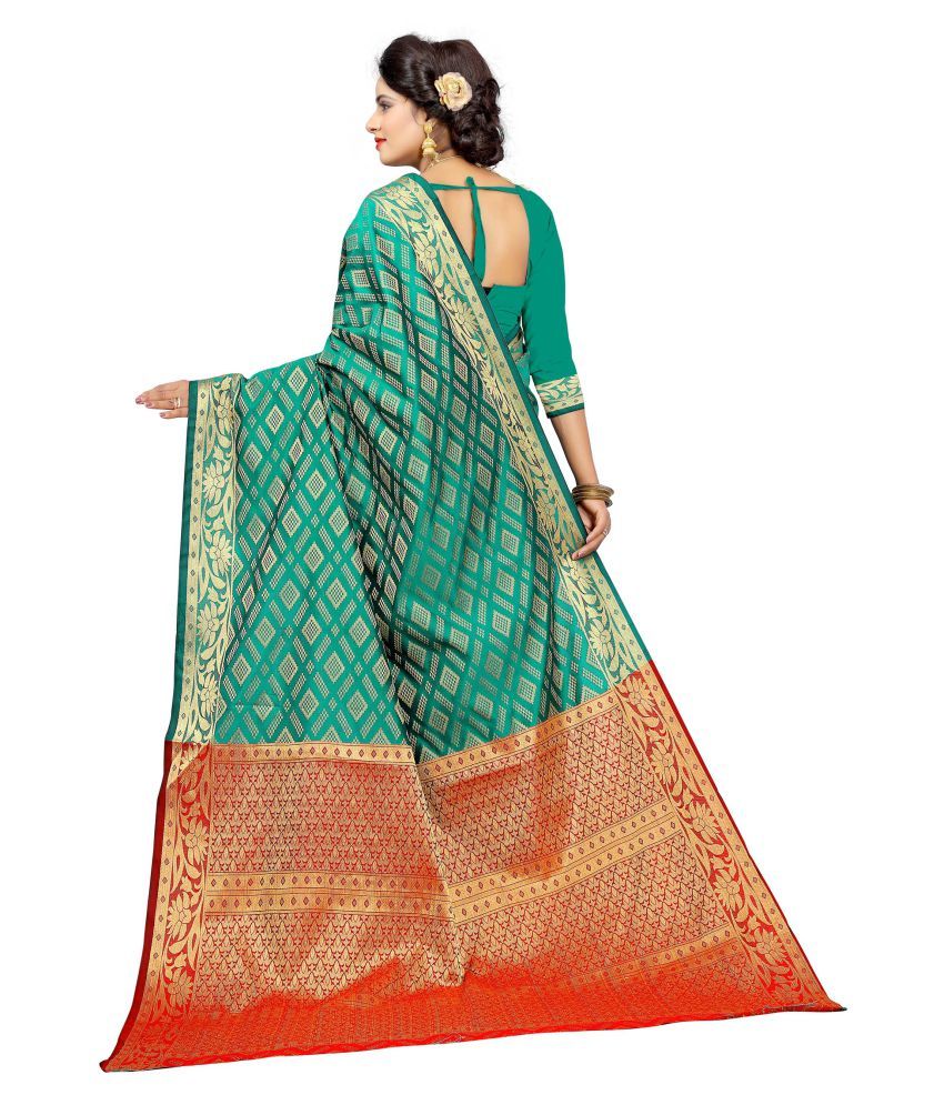 GANGA SHREE Multicoloured Banarasi Silk Saree - Buy GANGA SHREE ...