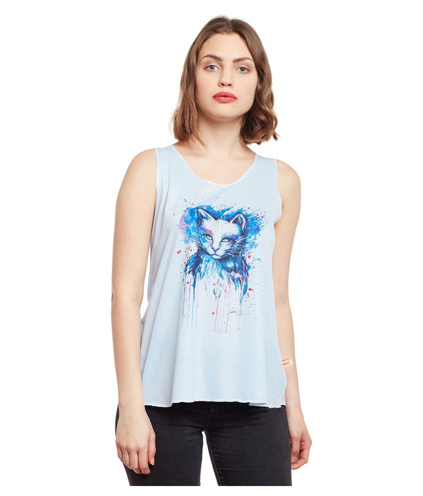     			Vimal Jonney Blended Tank Tops - Blue