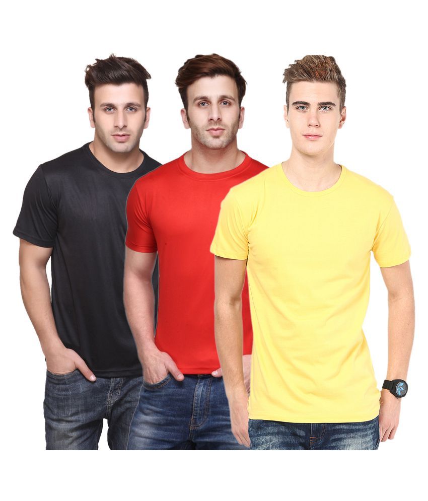     			FUNKY GUYS Multi Round T-Shirt Pack of 3