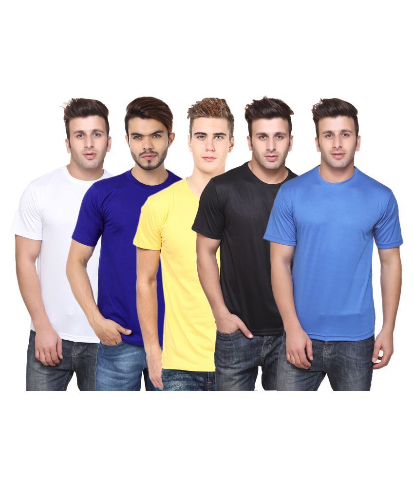     			FUNKY GUYS Multi Round T-Shirt Pack of 5