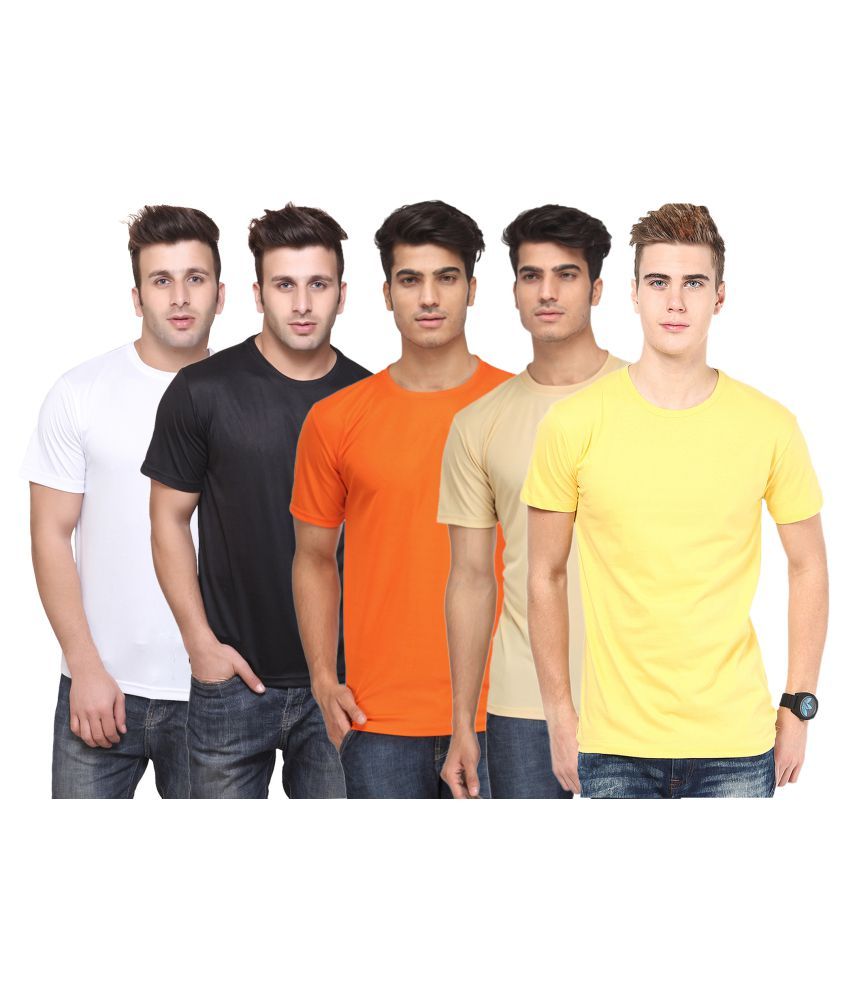     			FUNKY GUYS Multi Round T-Shirt Pack of 5