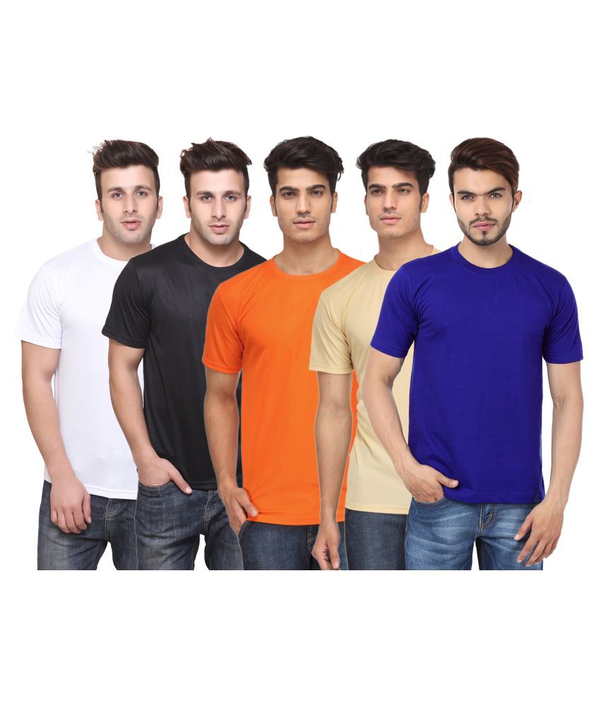     			FUNKY GUYS Multi Round T-Shirt Pack of 5