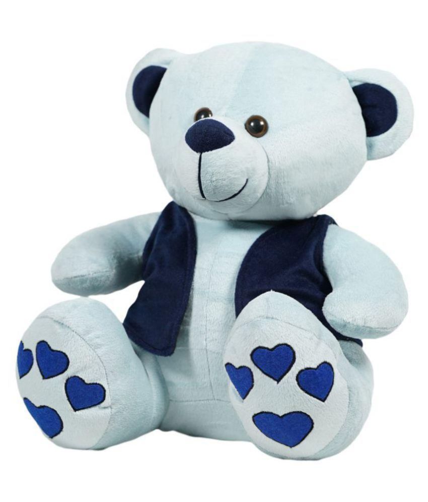 teddy bear with blue bow