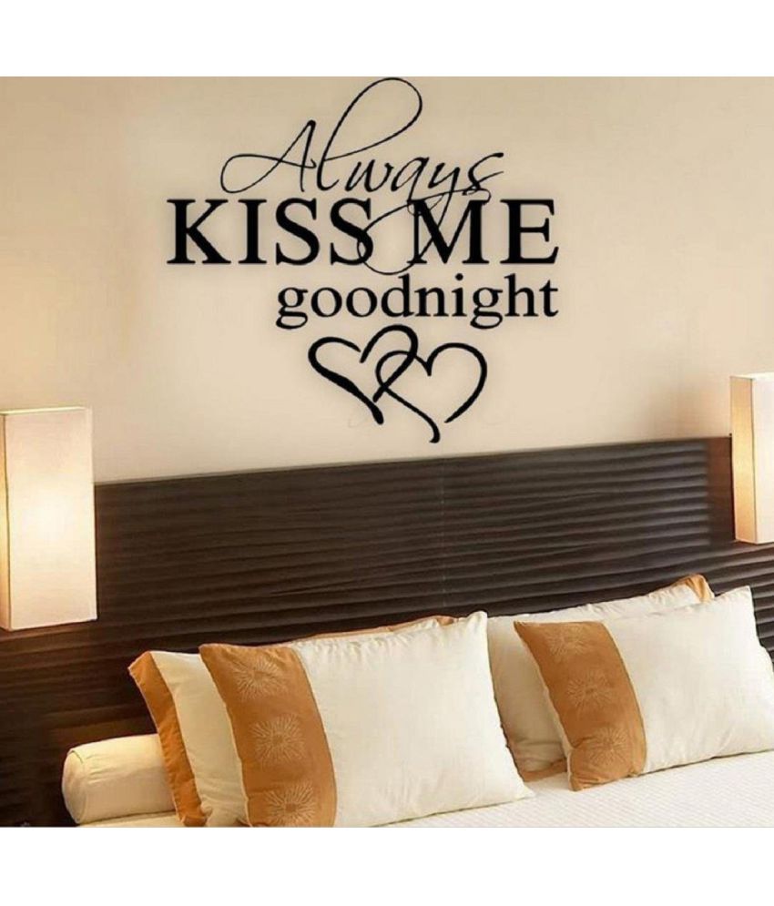     			Decor Villa Always kiss me Motivational/Quotes Motivational/Quotes PVC Sticker