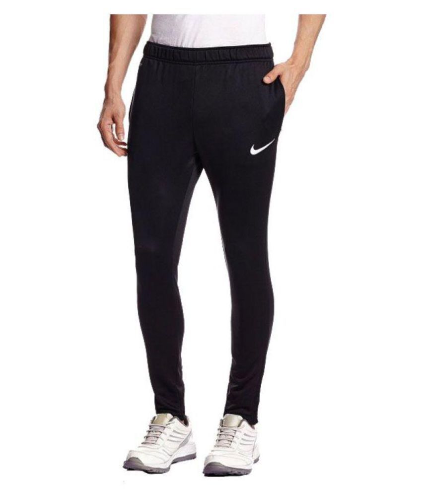 Nike Black Polyester Jogging Track Pant for Men