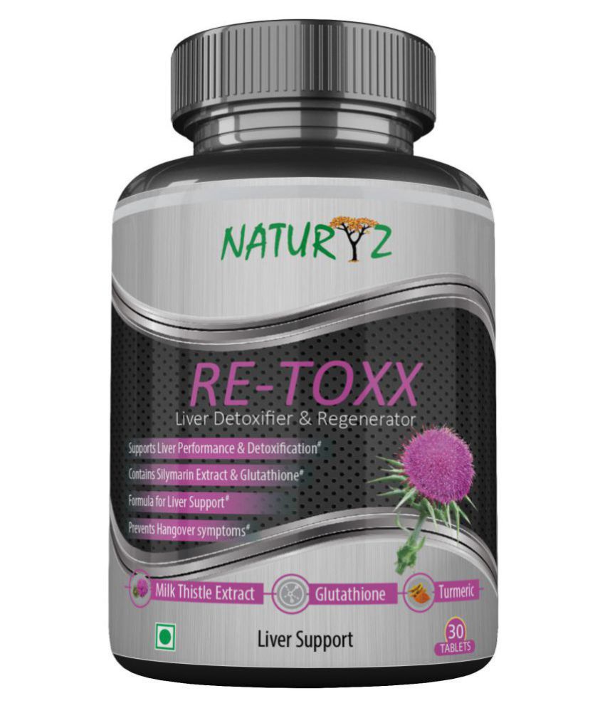 NATURYZ RETOXX Milk Thistle Liver Detoxifier, Regenerator & Liver Support  (30 Tablets)