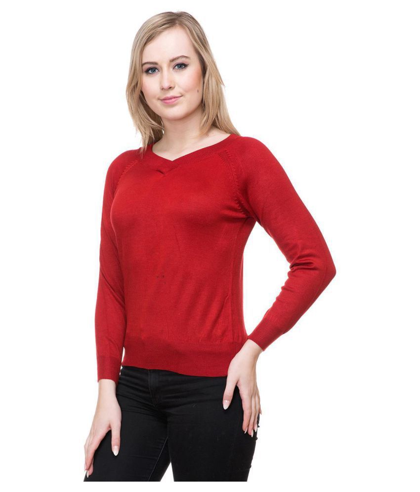 Buy KOTTY Woollen Red Pullovers Online at Best Prices in India - Snapdeal
