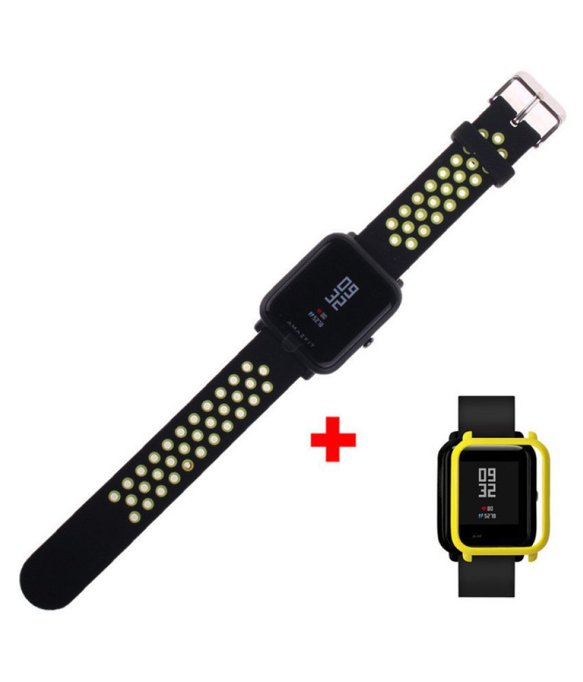 Wowobjects 2 In 1 Strap For Huami Bip Bit Pace Lite Youth Smart Watch Bracelet With Case Cover For Huami Band Buy Online At Best Price On Snapdeal