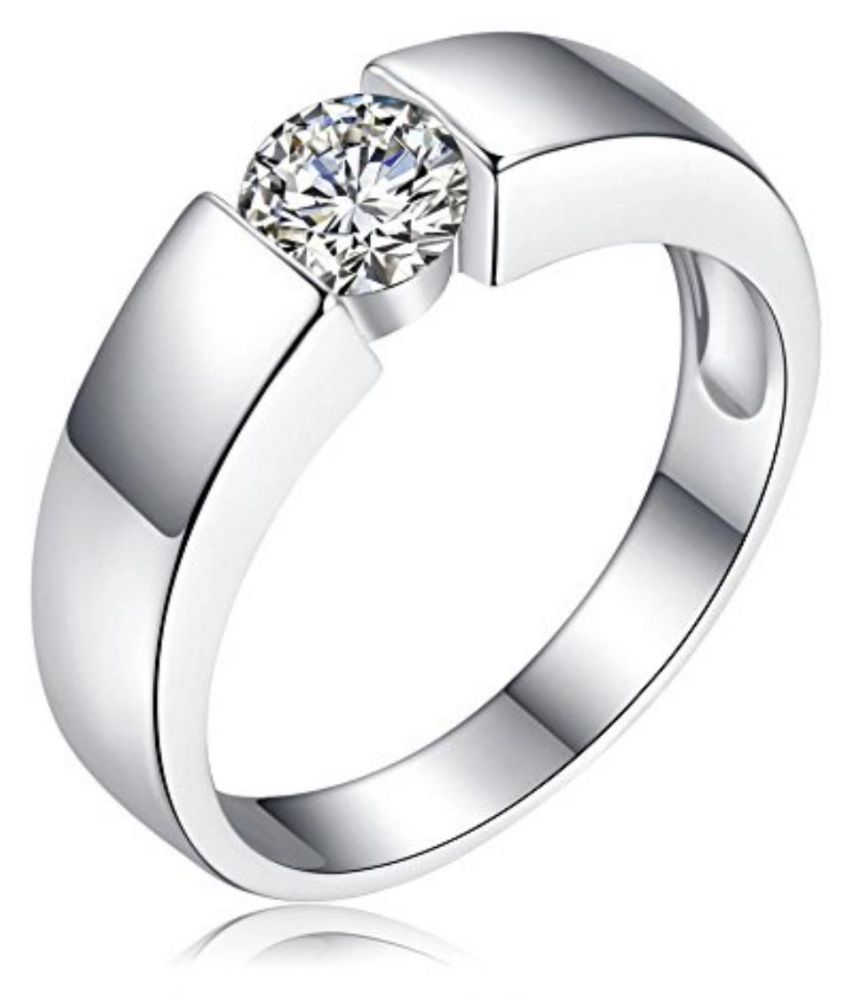 Limited Edition Engagement Sterling Silver Swarovski Solitaire