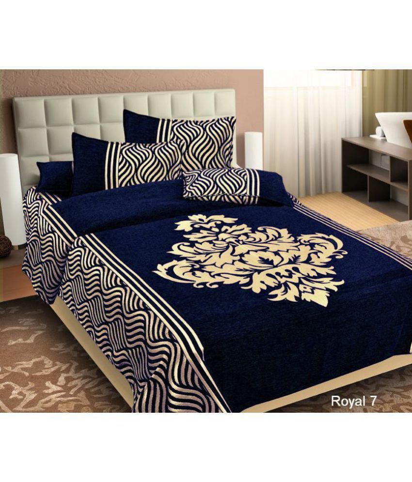 Bombay Dyeing Velvet Double Bedsheet with 2 Pillow Covers Buy Bombay
