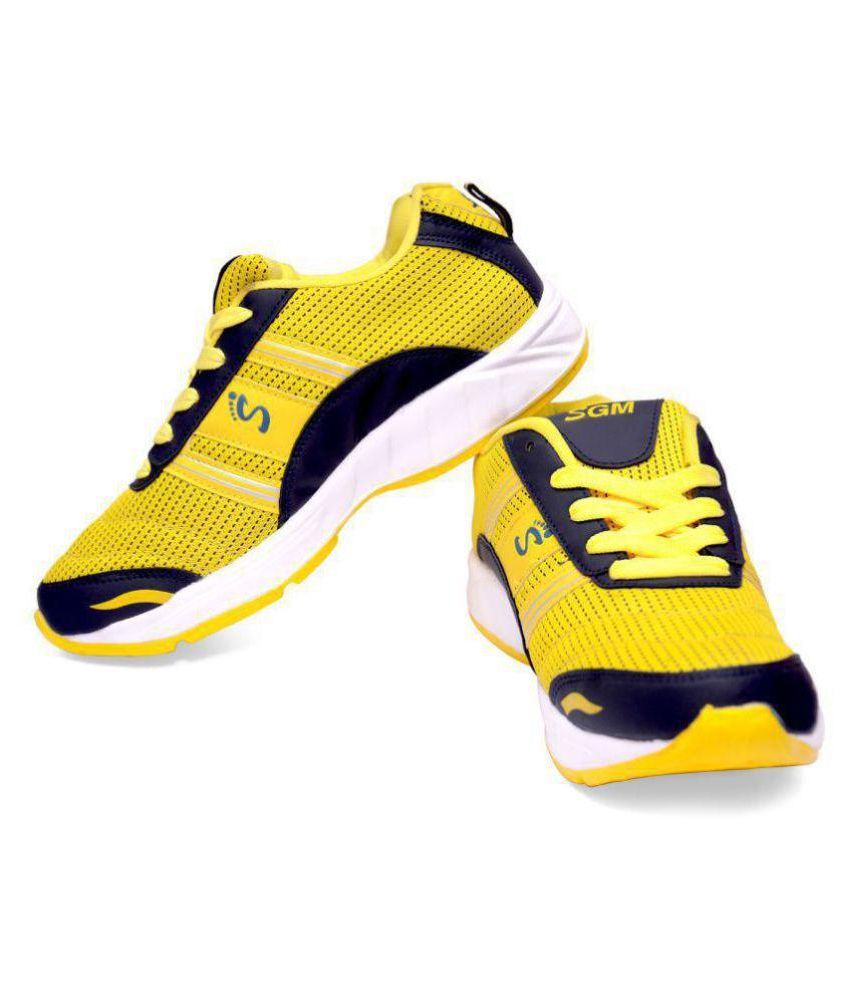 SGM Yellow Running Shoes - Buy SGM Yellow Running Shoes Online at Best ...