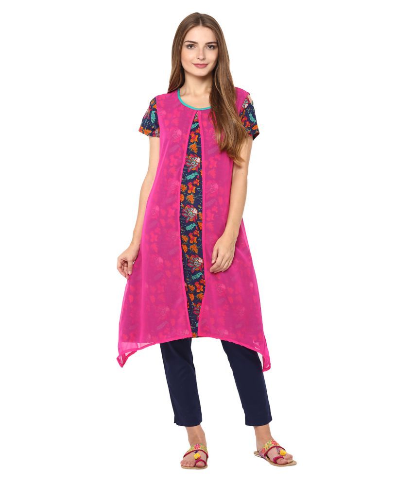 Avanya Cotton Kurti With Pants - Stitched Suit - Buy Avanya Cotton ...