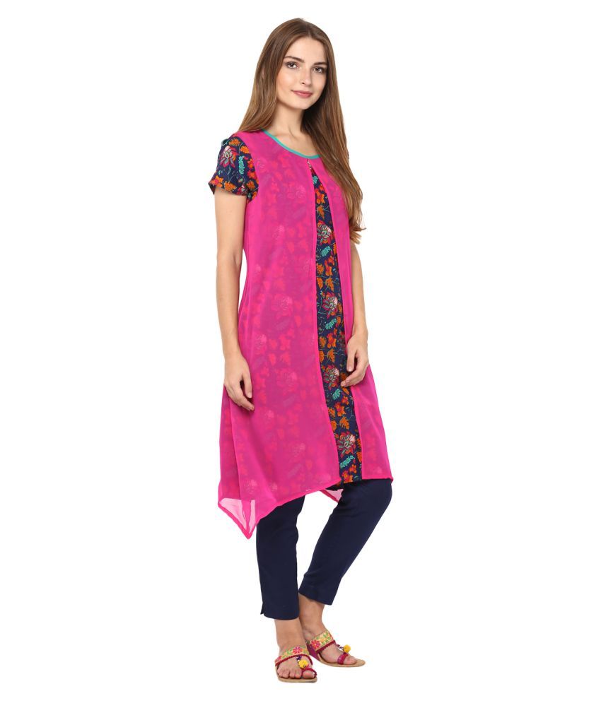 Avanya Cotton Kurti With Pants - Stitched Suit - Buy Avanya Cotton ...