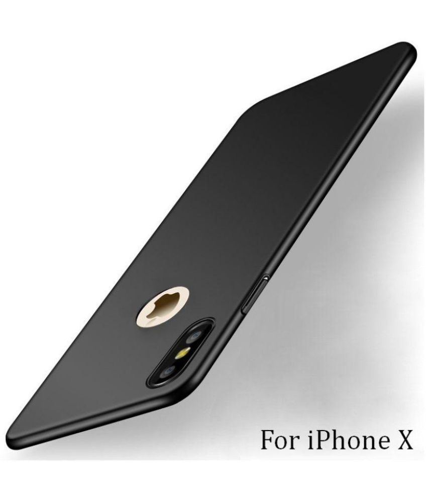     			Apple iPhone XS Plain Cases Wow Imagine - Black