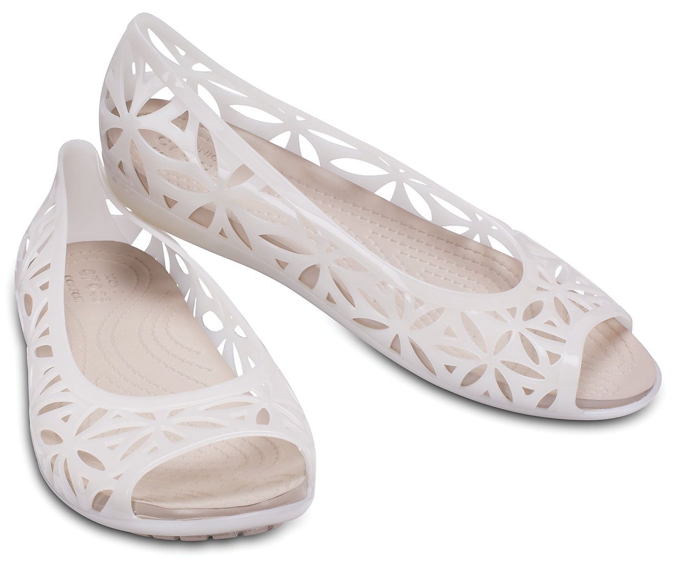 bridal crocs flats