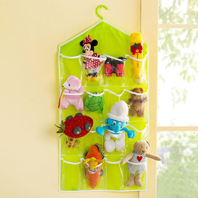     			House Of Quirk Arrival Hanging Wall Pocket Storage Bag Candy Color Transparent Underwear Socks Slippers Jewelry Wardrobe Organizer