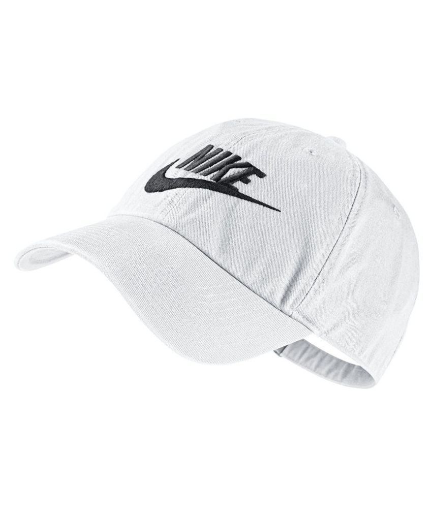Nike White Plain Cotton Caps - Buy Nike White Plain Cotton Caps Online ...