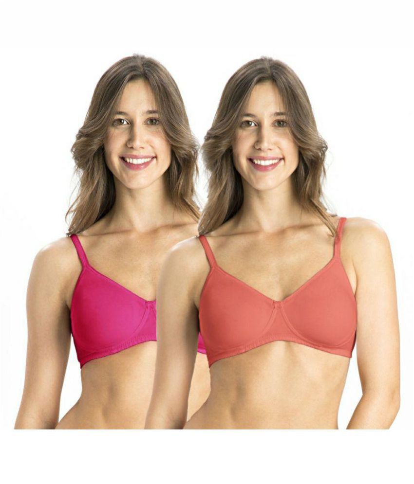Buy Jockey Cotton Lycra Seamless Bra Multi Color Online at Best