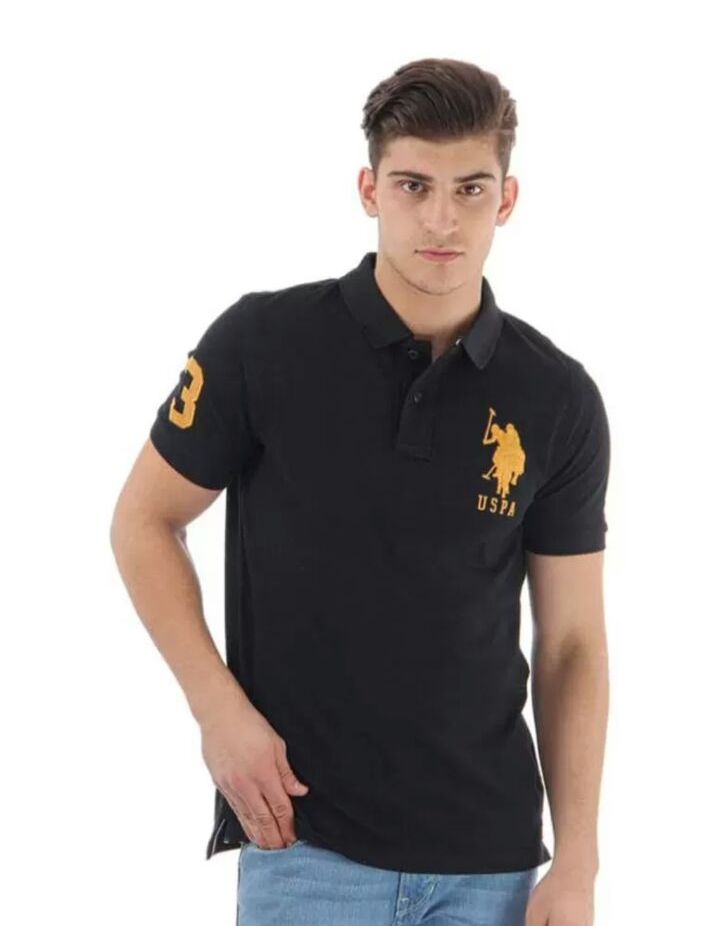 black polo t shirt for men