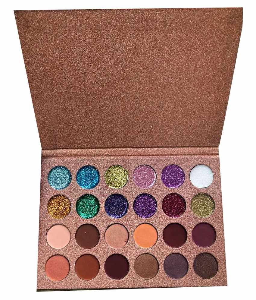 Cleof Cosmetics Glitter & Shimmer Eyeshadow Palette 24 Shades Buy