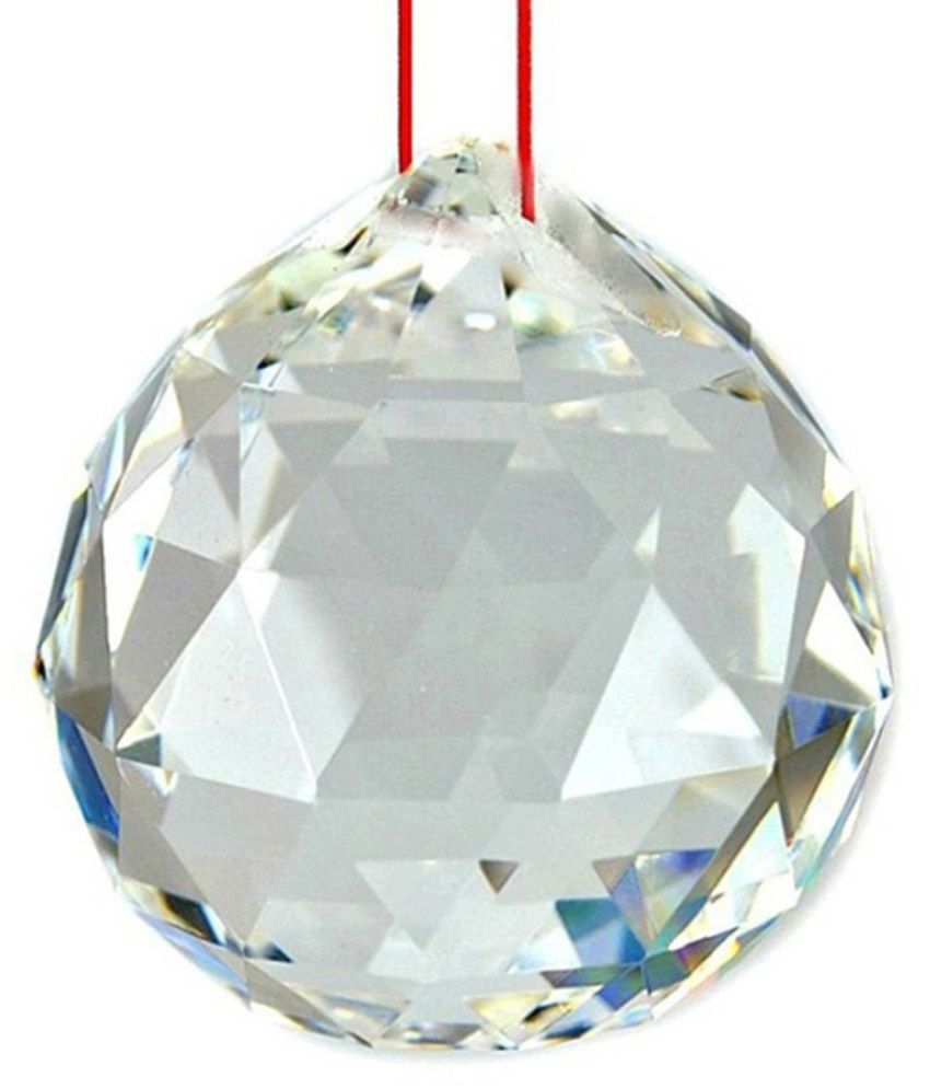     			S.S Creation Feng Shui Crystal Hanging Ball - White