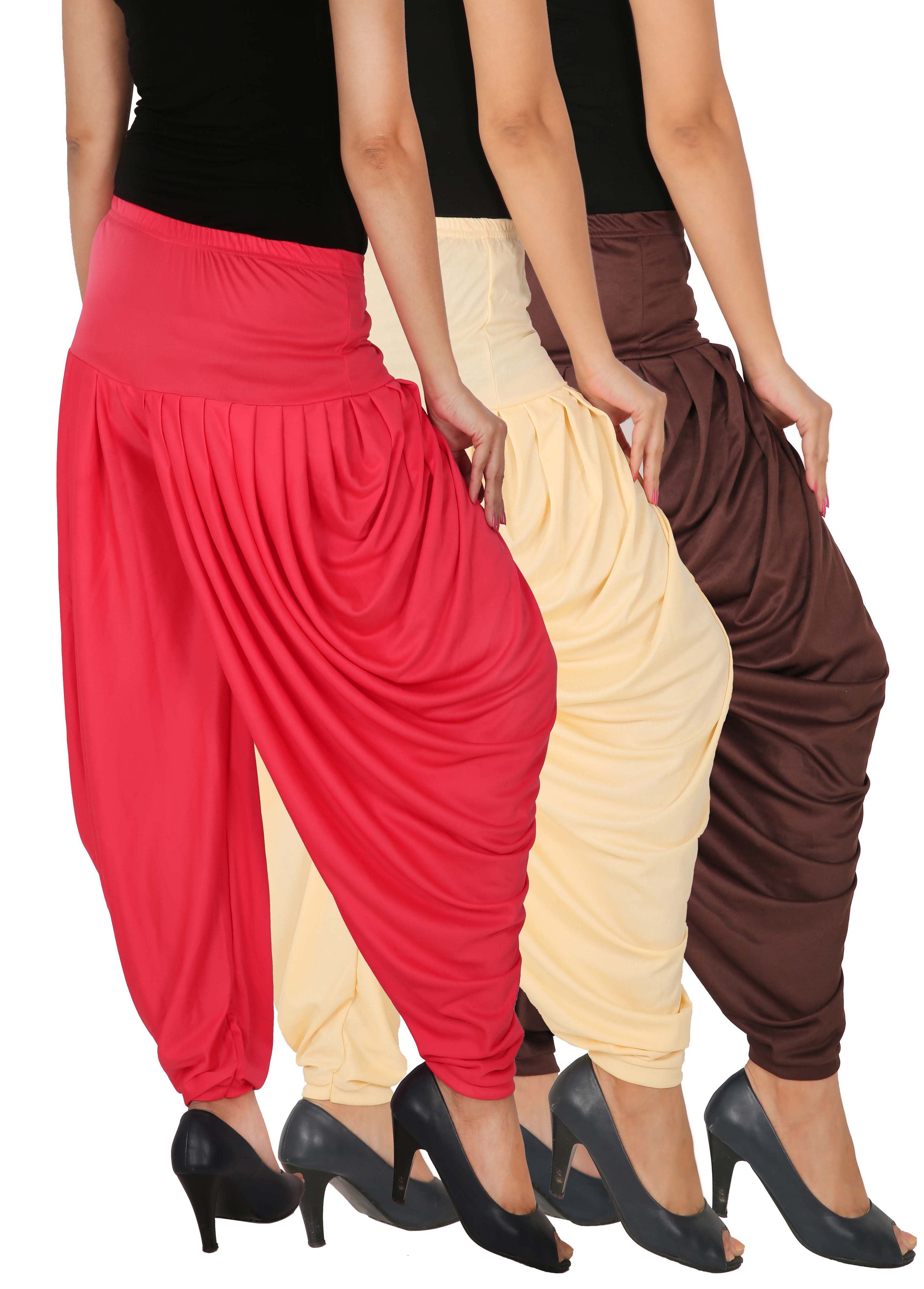 Fashion And Freedom Lycra Pack of 3 Dhoti Price in India - Buy Fashion ...