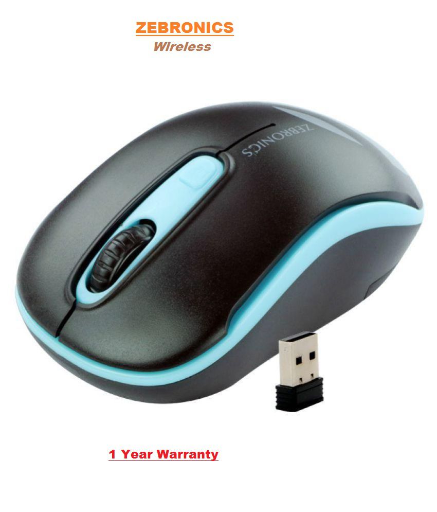     			Zebronics DASH Wireless Optical Gaming Mouse  (Blue-Black)