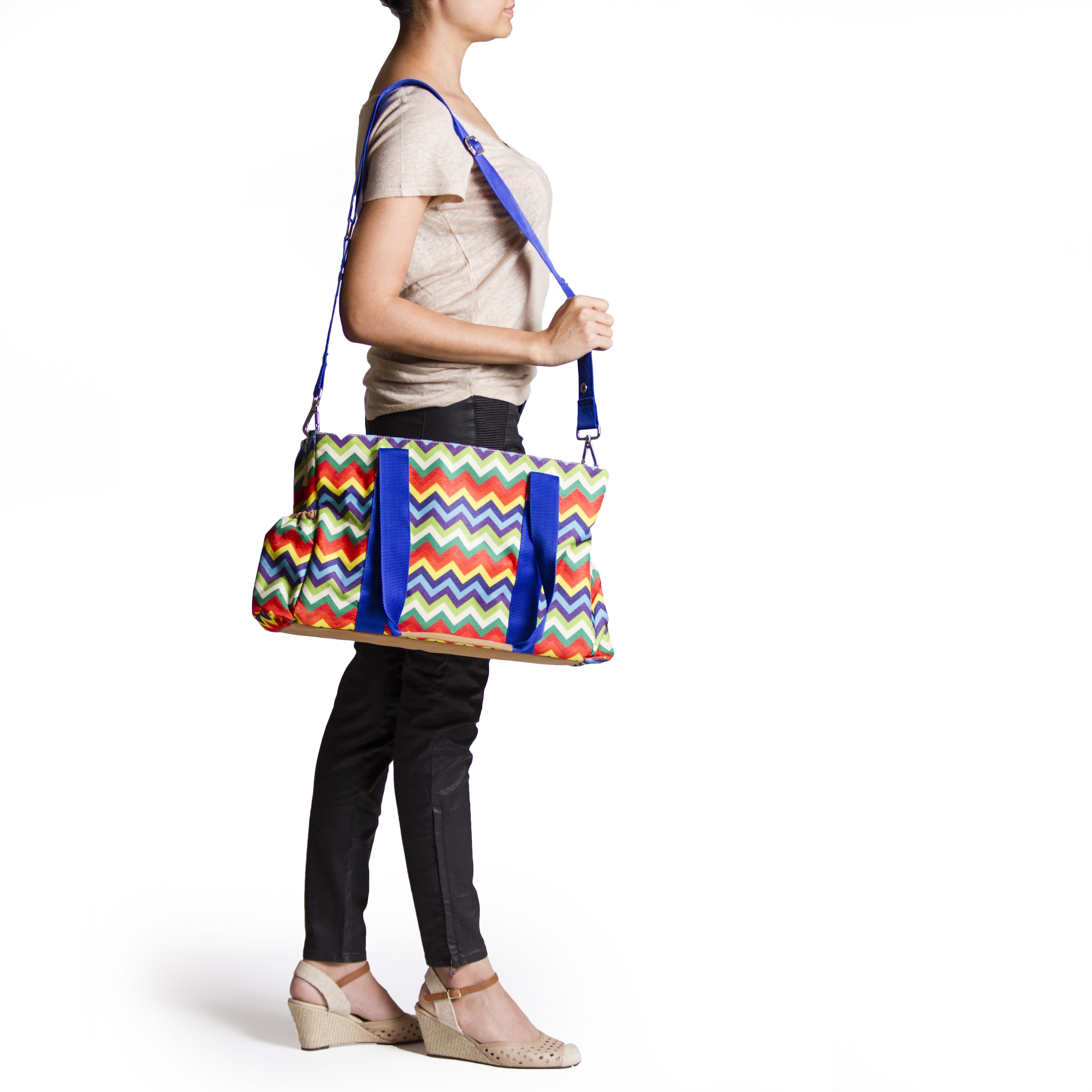 Baby Jalebi MultiColour Canvas Diaper Bag ( 27 cm Buy Baby Jalebi