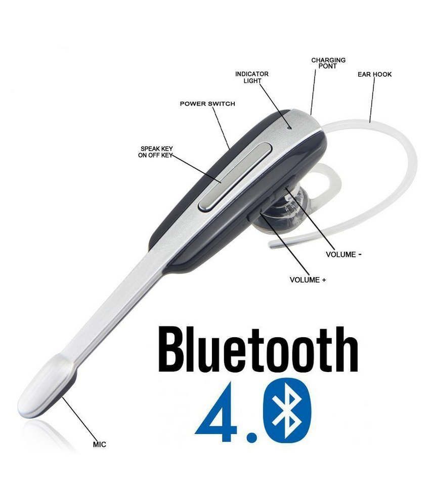Samsung HM1000 Bluetooth Headset Wireless Bluetooth Headphone Silver