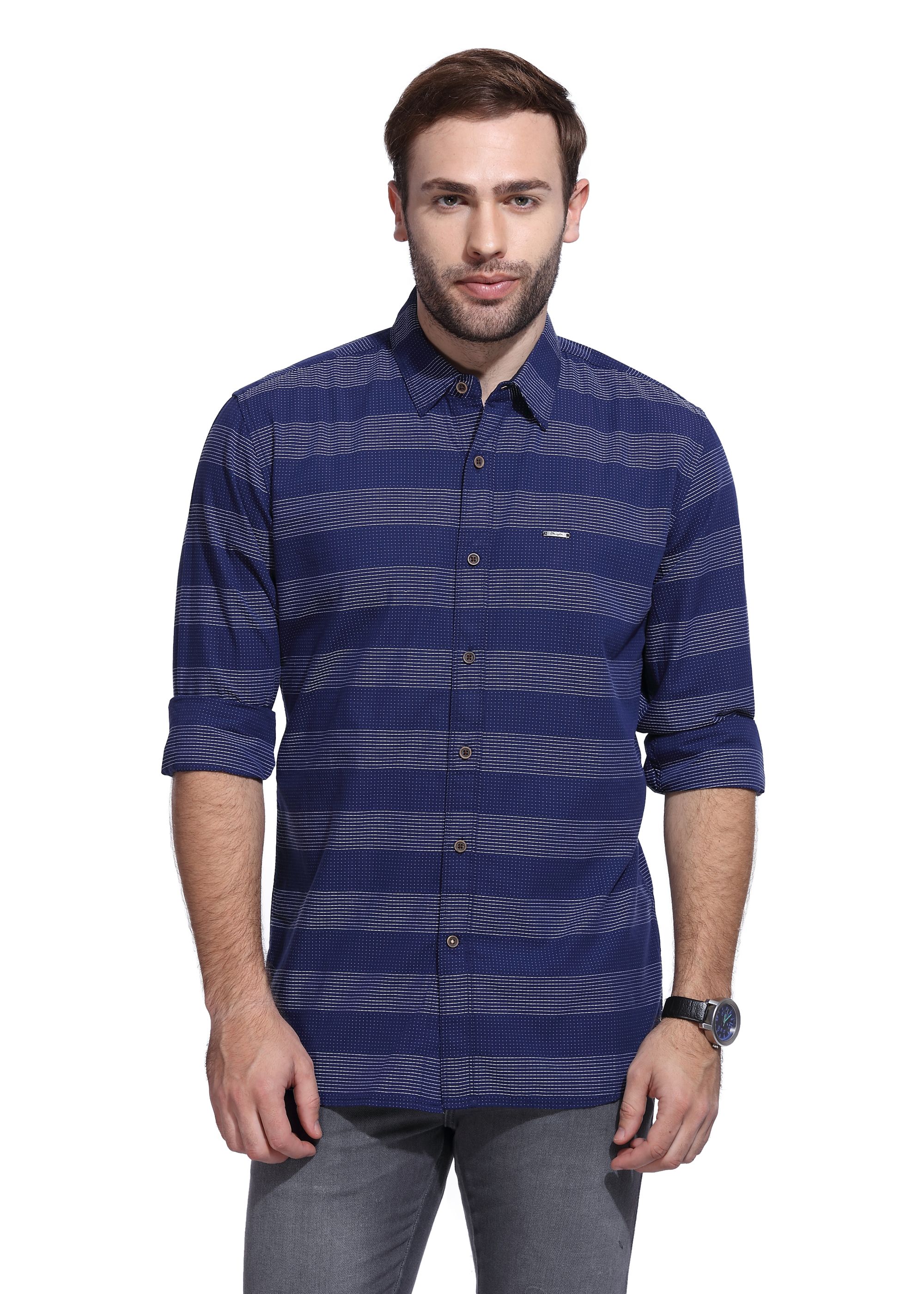 Download Wrangler Blue Regular Fit Shirt - Buy Wrangler Blue ...