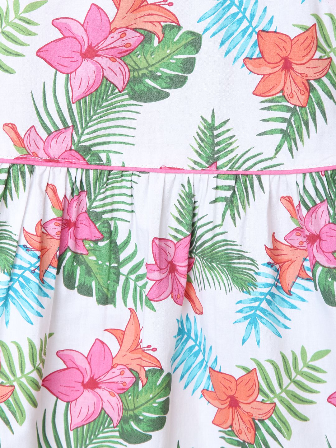 Tropical Floral Print A-Line Dress Multi-col 3Y - Buy Tropical Floral ...
