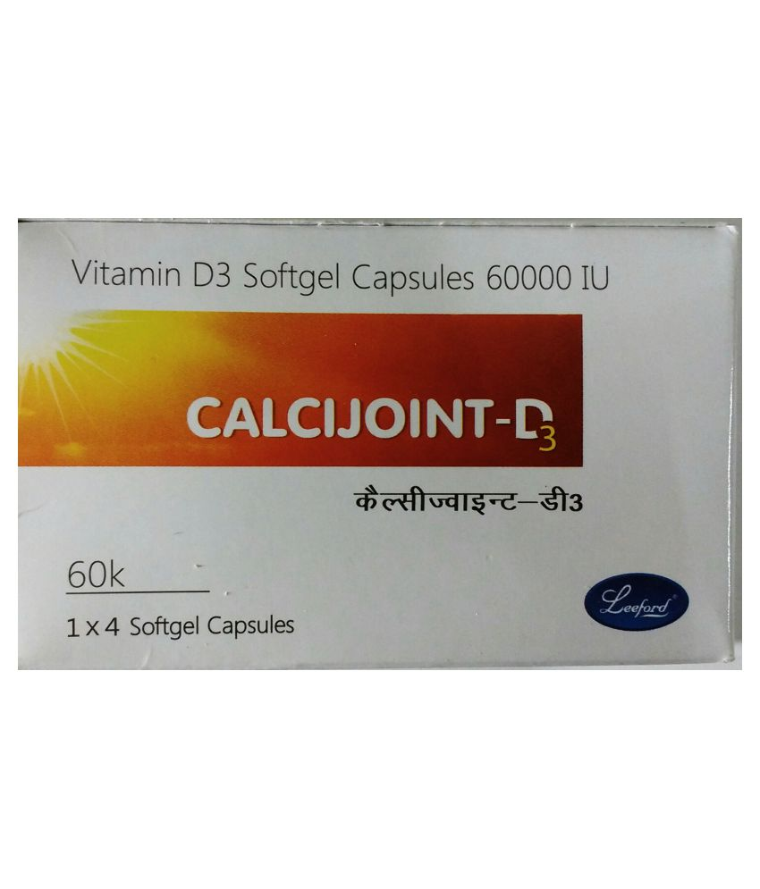 CALCIJOINT D3 CAPSULE leeford vitamin d3 60,000iu 20 no.s Vitamins