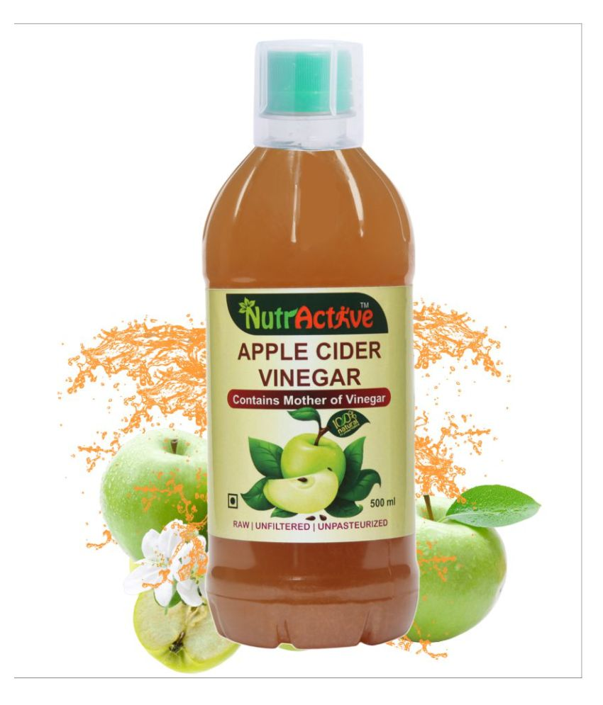     			NutrActive Green Apple Cider Vinegar With Mother of Vinegar 500 ml Unflavoured Single Pack