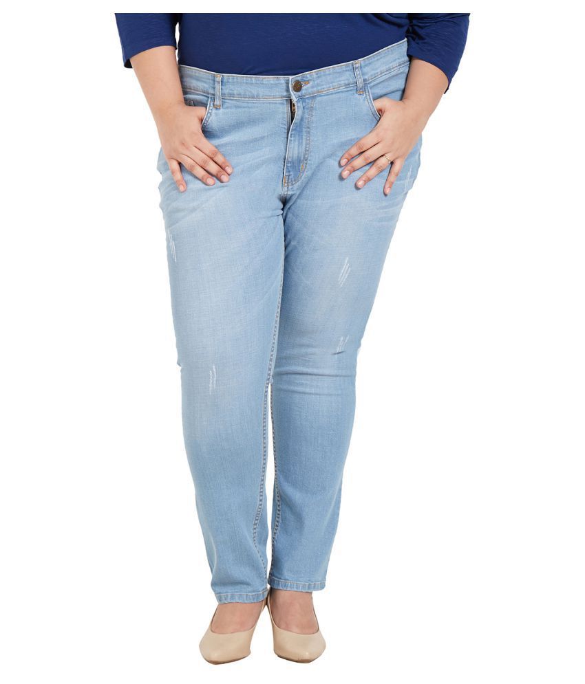 plus size blue jeans