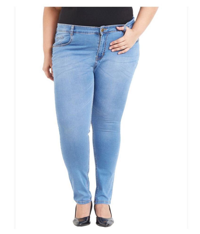 plus size blue jeans